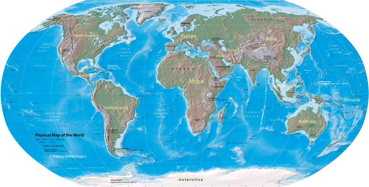World Map - Physical Map of the World - Nations Online Project How To Choose The Best Student Loan Repayment Plan